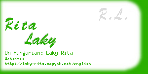 rita laky business card